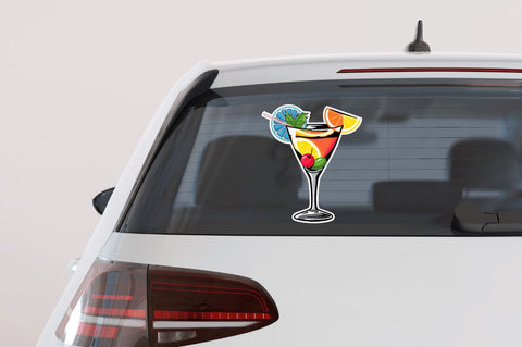 Summer Cocktail Sticker Clipart Bundle Sublimation Regulrcrative 