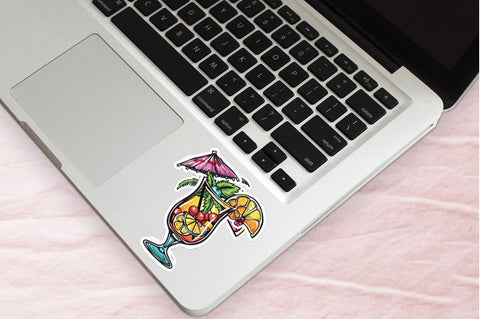 Summer Cocktail Sticker Clipart Bundle Sublimation Regulrcrative 