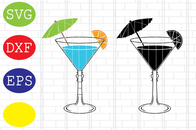 Summer Cocktail Svg, Tropical Drink Svg, Fruity Cocktail Svg, Beach Cocktail Svg, Jpg, Eps, Dxf Files SVG DigitalSvgFiles 