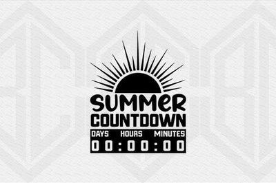 Summer Countdown SVG Summer Sun Clipart SVG BillahCrafts 