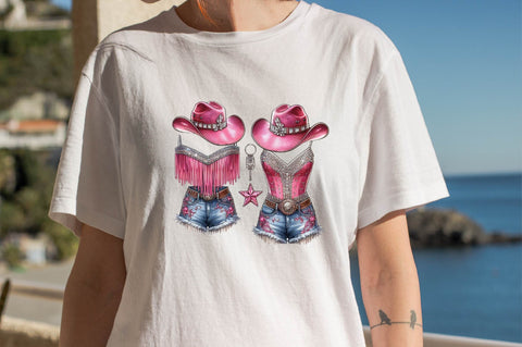 Summer Cowgirl Sublimation Clipart Bundle Sublimation SVGArt 