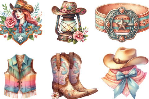 Summer Cowgirl Sublimation Clipart Sublimation SVGista 