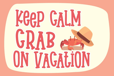 Summer Crab Font Dm Letter Studio 