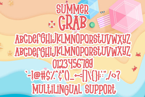 Summer Crab Font Dm Letter Studio 