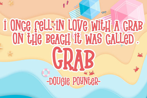 Summer Crab Font Dm Letter Studio 