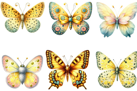 Summer Cute Butterfly Clipart Sublimation SVGista 