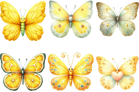 Summer Cute Butterfly Clipart Sublimation SVGista 