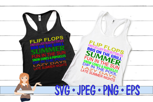 Summer Days Sayings SVG Family Creations 