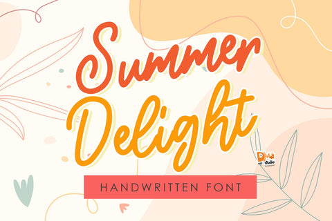 Summer Delight Font Dm Letter Studio 