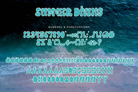 Diving Font Summer Diving - So Fontsy