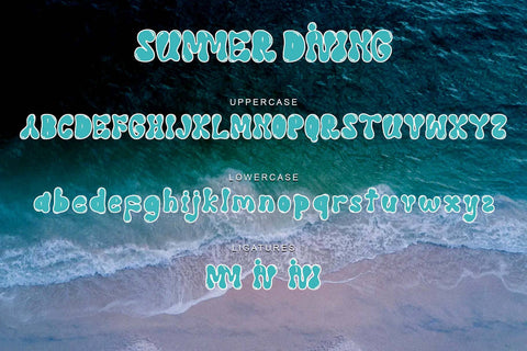 Summer Diving Font Prasetya Letter 