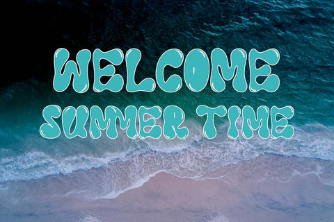 Summer Diving Font Prasetya Letter 