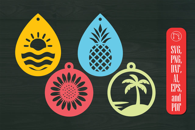 Summer Earring SVG Bundle SVG MD JOYNAL ABDIN 