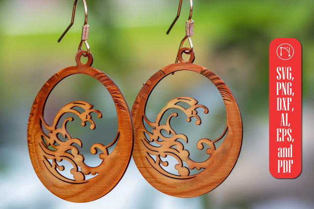 Summer Earrings Laser Cut svg SVG MD JOYNAL ABDIN 