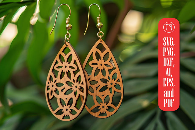 Summer Earrings Laser Cut svg SVG MD JOYNAL ABDIN 