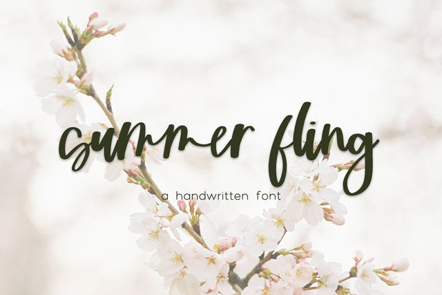 Summer Fling Script Font Beck McCormick 