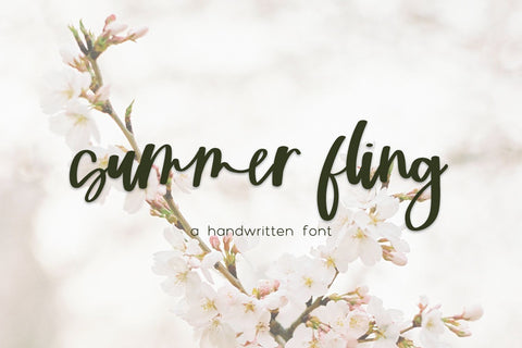 Summer Fling Script Font Beck McCormick 