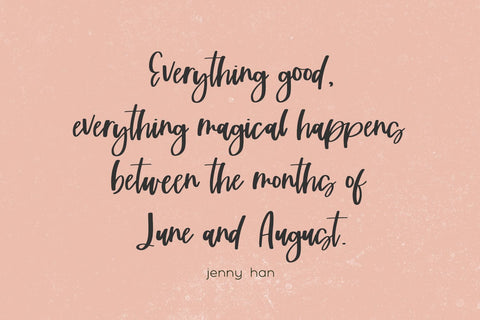 Summer Fling Script Font Beck McCormick 