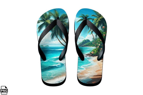 Summer Flip Flops PNG Clipart Bundle Printable File Sublimation Creativedesigntee 