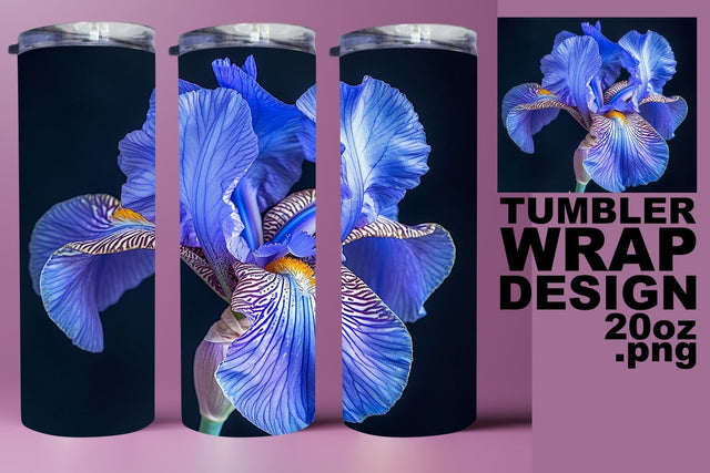 Summer Floral Elegance Tumbler Design - Realistic Sublimation afrosvg 