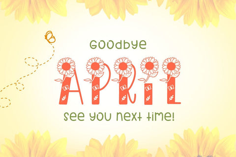 Summer Flower - Display font Font AnningArts Design 