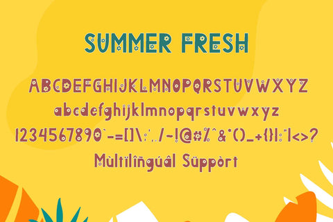 Summer Fresh Font Prasetya Letter 