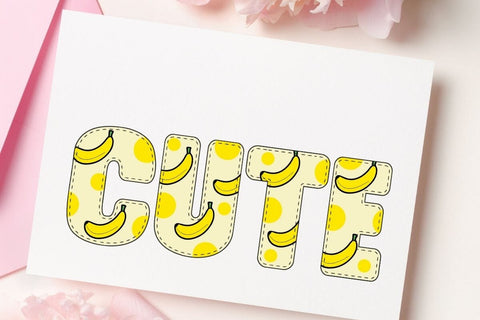 Summer Fruit 2 - Color Font Font AnningArts Design 