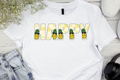 Summer Fruit 3 - Color Font Font AnningArts Design 