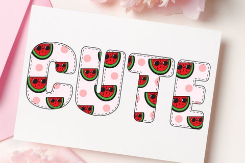 Summer Fruit4 - color font Font AnningArts Design 