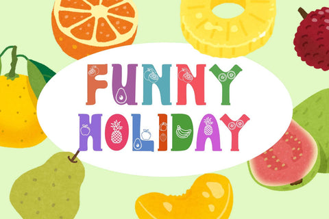 Summer Fruits Style Font Prasetya Letter 