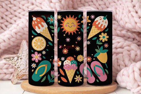 Summer Fun 20oz Tumbler Wrap Sublimation DesignSVG 