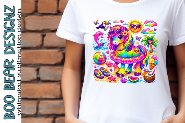 Summer Fun Pony Clipart Sublimation Boo Bear Designz 