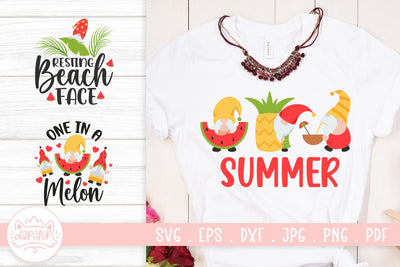 Summer Gnome SVG Cut File SVG dapiyupi store 