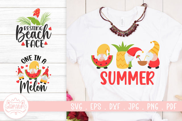 Summer Gnome SVG Cut File SVG dapiyupi store 
