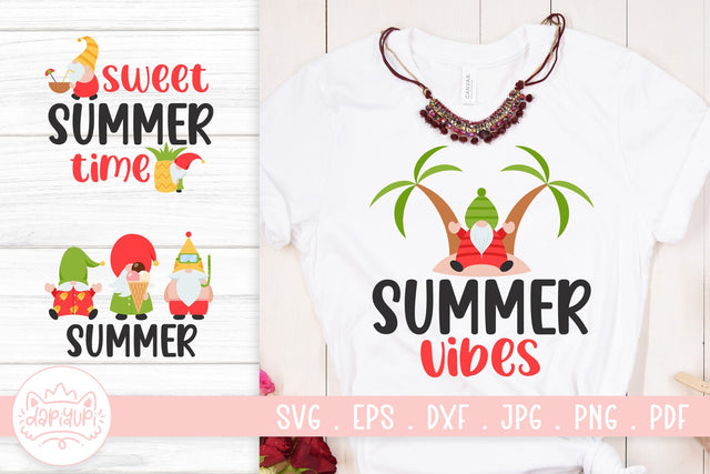 Summer Gnome SVG Cut File SVG dapiyupi store 