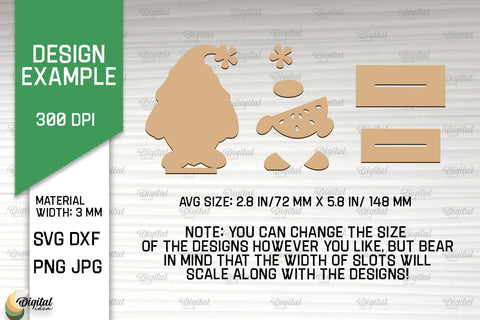 Summer Gnomes SVG Bundle. 3D Layered Gnome Laser Cut SVG Evgenyia Guschina 