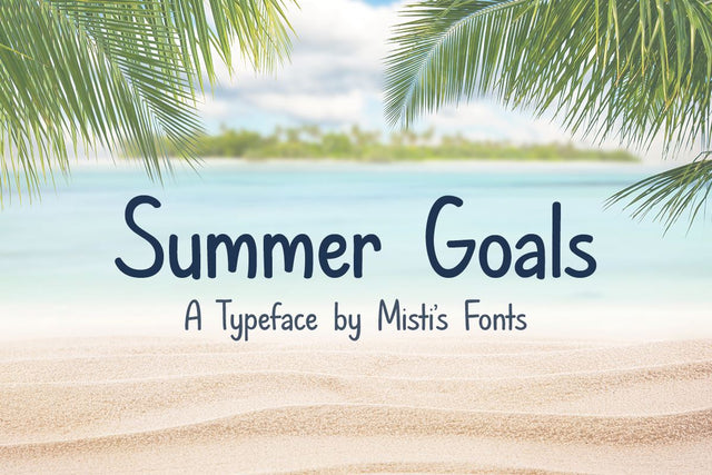 Summer Goals Font Misti's Fonts 