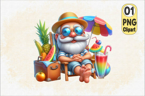 Summer Grandpa Sublimation Clipart Sublimation SVGArt 