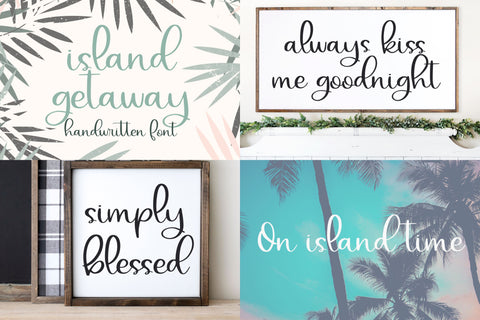 Summer Handwritten Font Bundle for Cricut, Cursive Handwriting Fonts Font Designing Digitals 