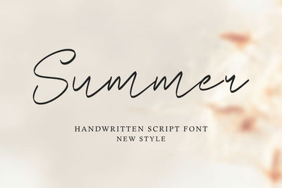 Summer - Handwritten Font Font Masyafi Studio 
