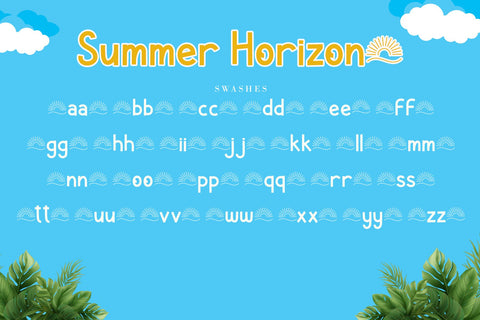 Summer Horizon Font AEN Creative Store 