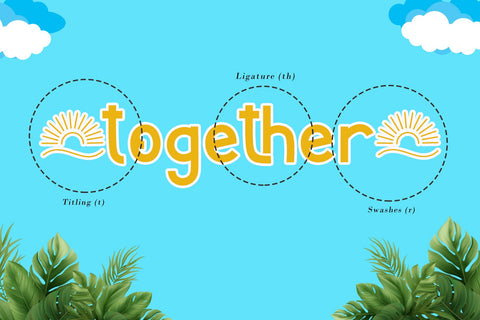 Summer Horizon Font AEN Creative Store 