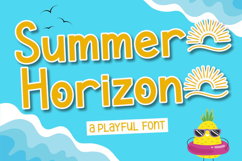 Summer Horizon Font AEN Creative Store 