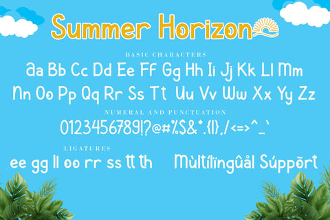 Summer Horizon Font AEN Creative Store 