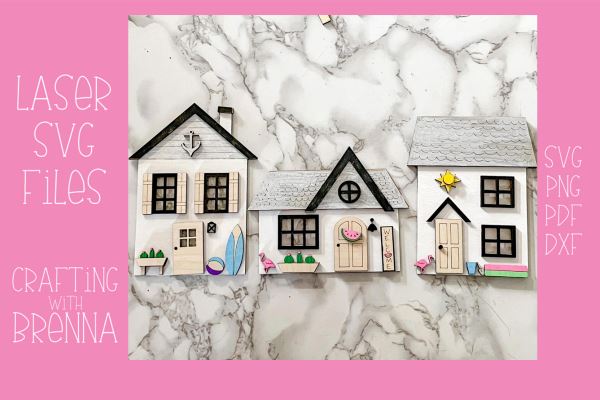 Summer House Laser SVG File SVG Crafting With Brenna 
