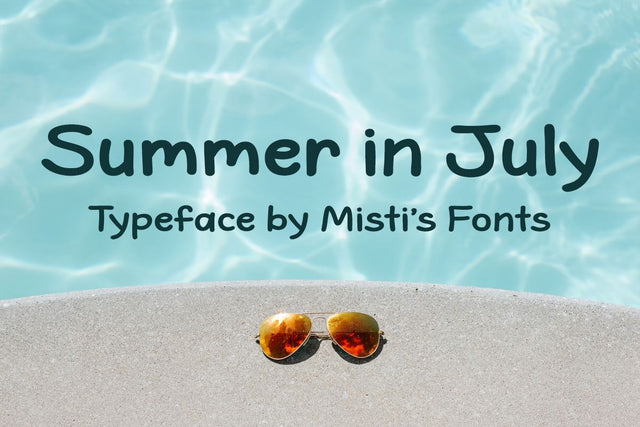 Summer in July Font Misti's Fonts 