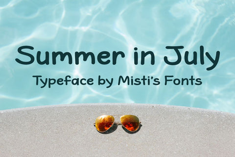Summer in July Font Misti's Fonts 