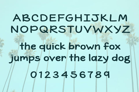 Summer in July Font Misti's Fonts 