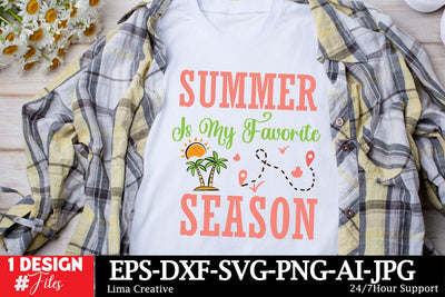 Summer is my Favorite Season SVG Design,Summer SVG,Summer SVG Design,Summer Shirt Design,Summer Sublimation PNG,Beach SVG Cut File SVG Insomnia Std 