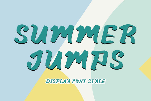 Summer Jumps Font Prasetya Letter 